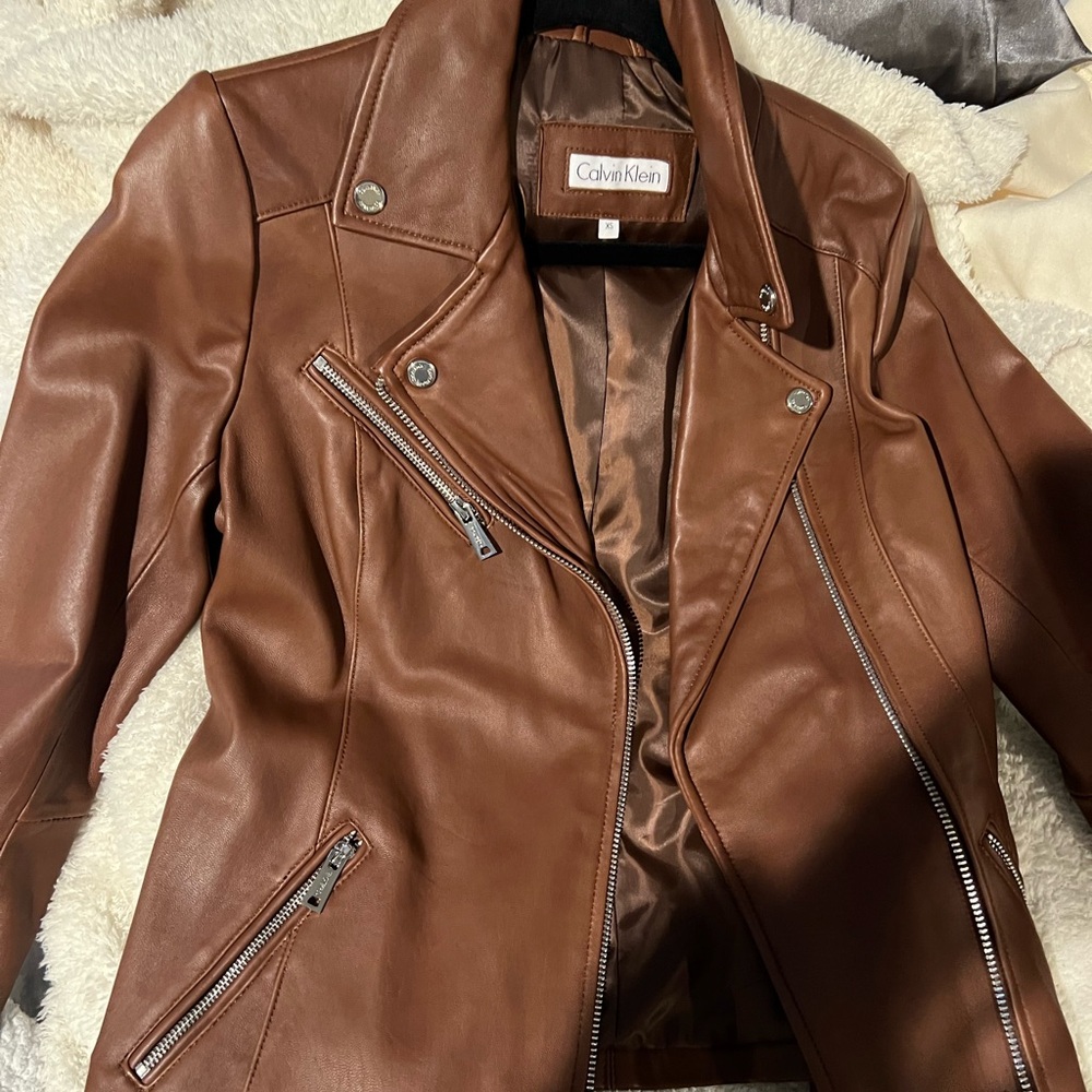 Calvin Klein genuine leather jacket